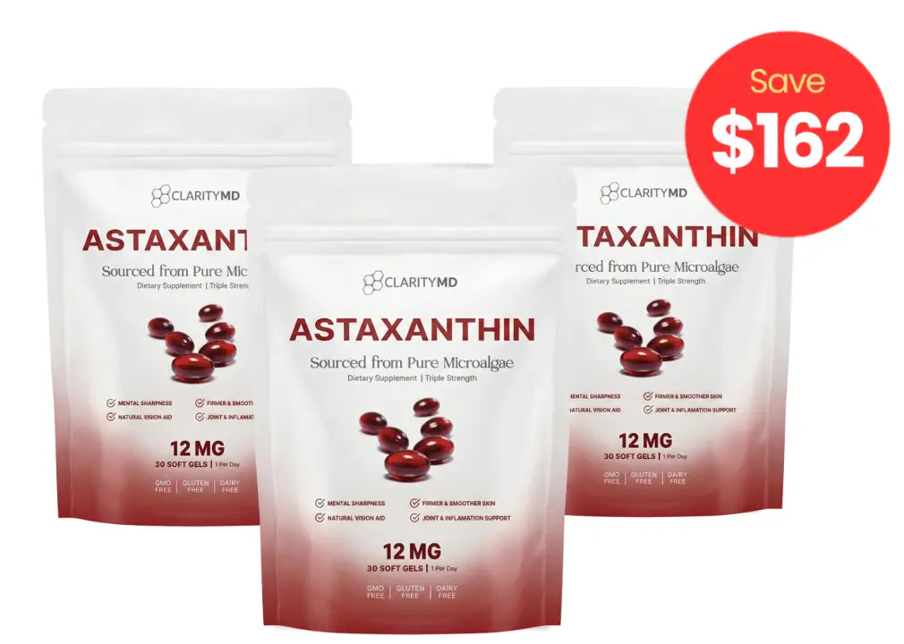 ClarityMD Astaxanthin Softgels For Vision Support (Extra 50% Discount - Exclusive One Time Offer!) Clarity MD