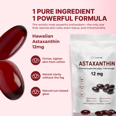 ClarityMD Astaxanthin Softgels - For Firm Skin, Energy & Health on GLP-1s