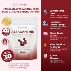 ClarityMD Astaxanthin Softgels – Natural Support Against Oxidative Stress & Long-Term Wellness