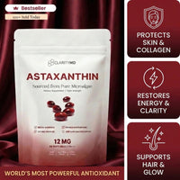 ClarityMD - Astaxanthin 12mg Softgels - Naturally Preserve Firm Glowing Skin, Healthy Hair & Energy