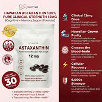 ClarityMD Astaxanthin Softgels - Naturally Protects Your Brain Cells & Preserves Clear Thinking, Sharp Memory, and Independence
