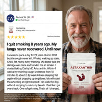 ClarityMD - Astaxanthin 12mg Softgels - Clearer Breathing, Chest Comfort & Total Lung Cell Defence