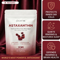 ClarityMD Astaxanthin 12mg Softgels - Reduced Ringing, Better Sleep & Total Inner Ear Cell Defence Clarity MD
