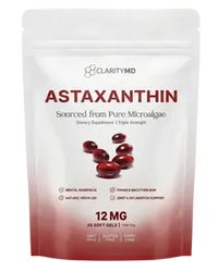 ClarityMD - Astaxanthin 12mg Softgels - Naturally Fights Oxidative Stress to Support Healthy Iron & Ferritin Levels (OTO) Clarity MD