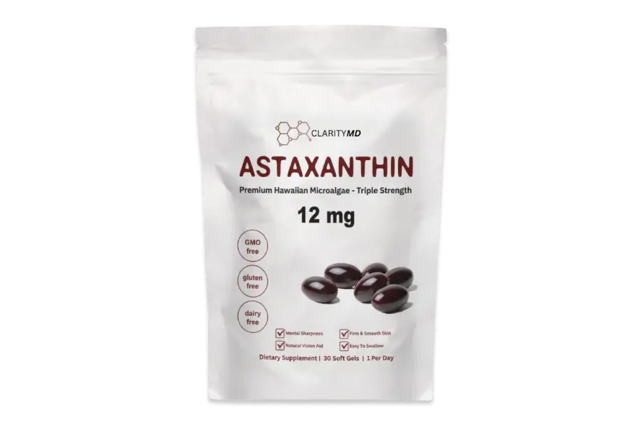 1 Bag - Clarity MD Astaxanthin Softgels For Joint Health Support (Extra 50% Discount - Exclusive One Time Offer!)