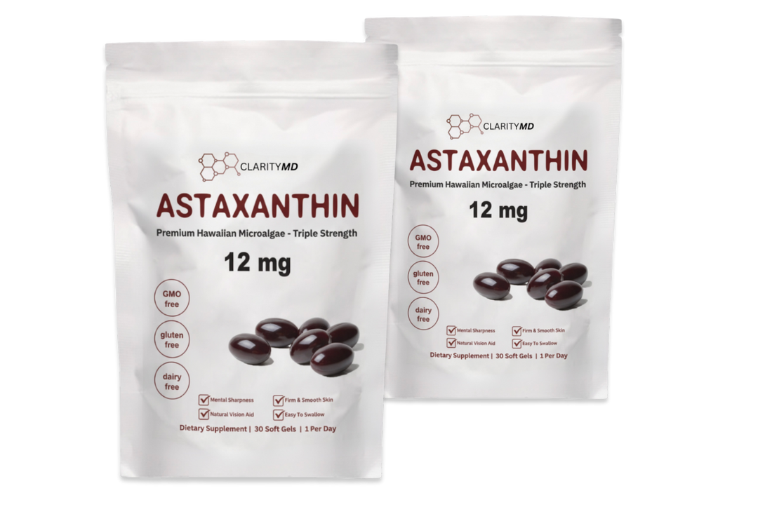 2 Bags - Clarity MD Astaxanthin Softgels For Joint Health Support (Extra 50% Discount - Exclusive One Time Offer!)