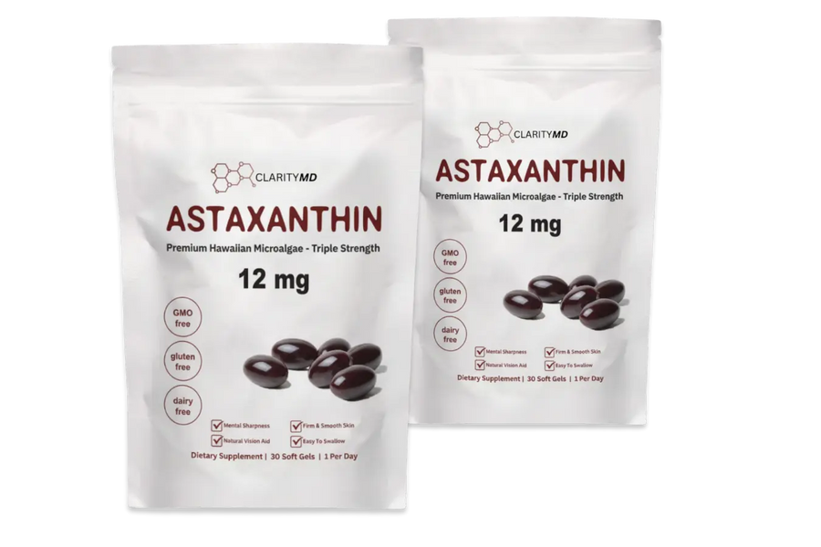 2 Bags - Clarity MD Astaxanthin Softgels For Joint Health Support (Extra 50% Discount - Exclusive One Time Offer!)