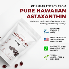 ClarityMD Astaxanthin Softgels - Premium Hawaiian Formula for Skin, Eyes, Brain & Energy