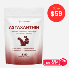 ClarityMD Astaxanthin Softgels For Vision Support (Extra 50% Discount - Exclusive One Time Offer!)