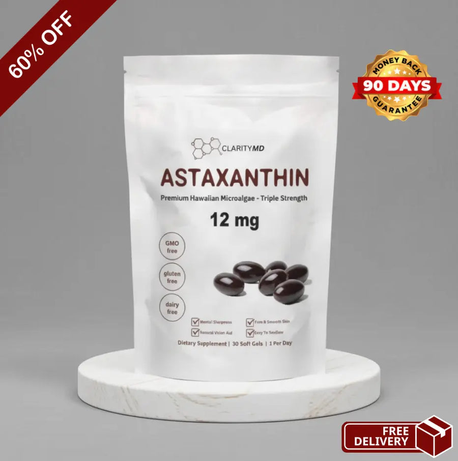 ClarityMD Astaxanthin Softgels - For Firm Skin, Energy & Health on GLP-1s
