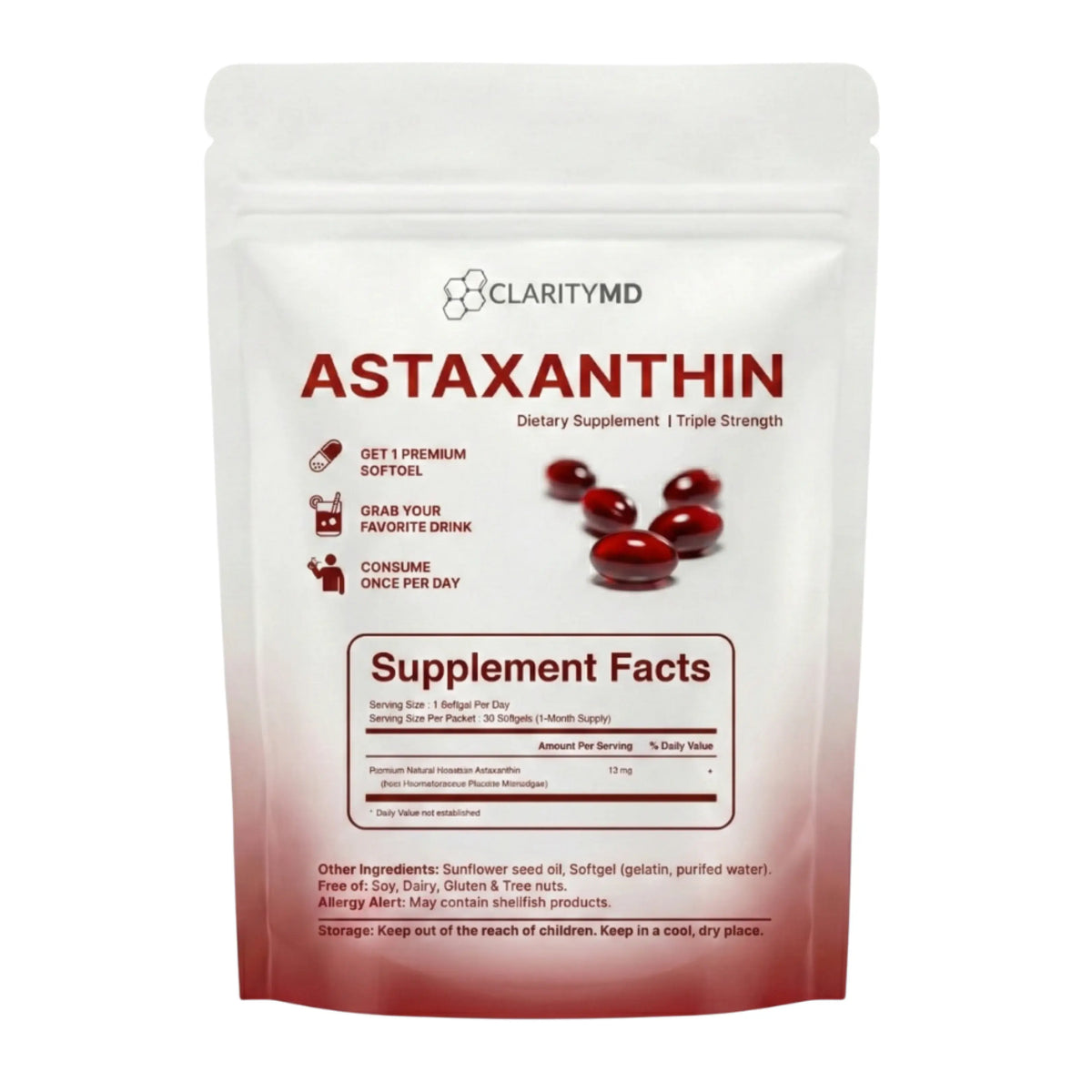 VividMD Astaxanthin 12mg – Tinnitus & Inner Ear Defence