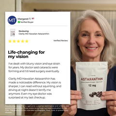 Clarity MD Astaxanthin Softgels - Naturally Protects Your Eye Cells To Restore Sharp, Clear Vision
